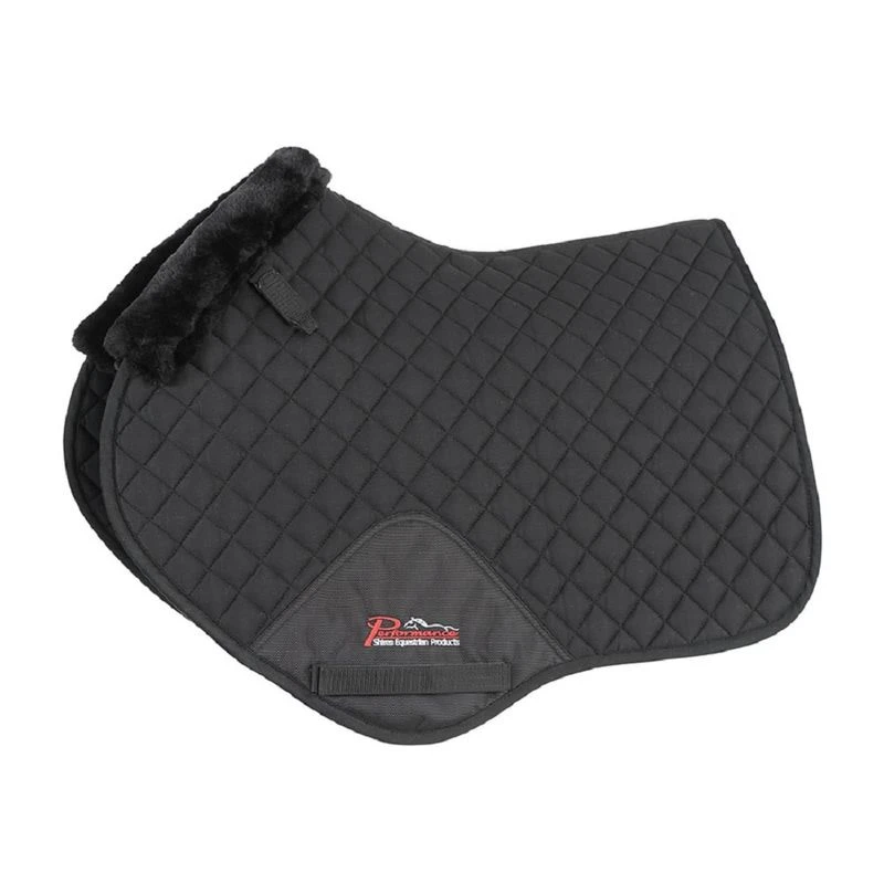 Shires Performance Supafleece Jump Saddle Pad - Black 3 Shires Performance Supafleece Jump Saddle Pad - Black