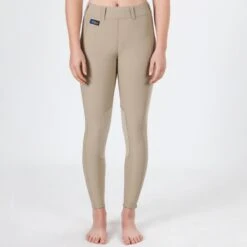 Irideon Kids' Issential Knee Patch Tights - Classic Tan 7 Irideon Kids' Issential Knee Patch Tights - Classic Tan -Best Equestrian Supplies 313518 800 800