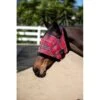 Kensington Fly Mask W/Plush Fleece Trim - Deluxe Red -Best Equestrian Supplies 322044 800 800