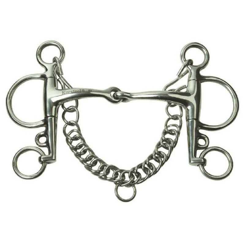 JP Korsteel Curved Jointed Pelham Bit 3 JP Korsteel Curved Jointed Pelham Bit