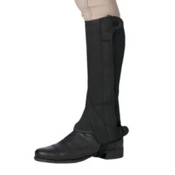 Ovation Kids' Elite Amara Ribb Half Chaps - Black -Best Equestrian Supplies 345105 800 800