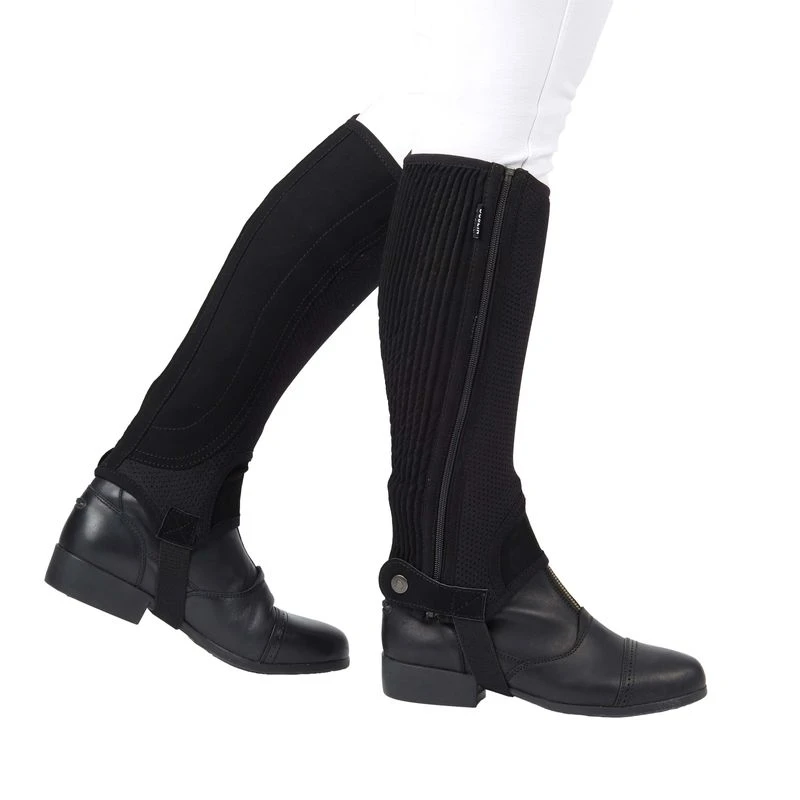 Dublin Easy-Care Mesh Half Chaps II - Black 3 Dublin Easy-Care Mesh Half Chaps II - Black