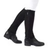 Dublin Kids' Suede Half Chaps II - Black -Best Equestrian Supplies 345491 800 800