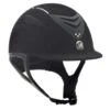 One K Defender Suede W/Swarovski Helmet - Black W/Clear Stones -Best Equestrian Supplies 345741 800 800