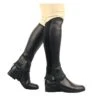 Saxon Kids' Equileather Half Chaps - Black 2 Saxon Kids' Equileather Half Chaps - Black -Best Equestrian Supplies 346418 800 800