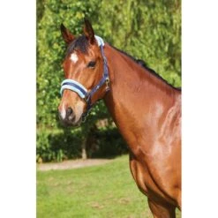 Saxon Element Fleece Headcollar - Navy/Blue