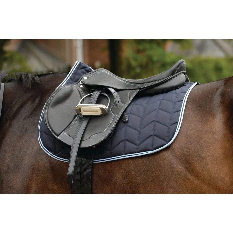 Saxon Element Quilted All Purpose Saddle Pad - Navy/Blue 4 Saxon Element Quilted All Purpose Saddle Pad - Navy/Blue - Image 2