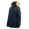 Horze Women's Brooke Long Parka Jacket - Dark Navy -Best Equestrian Supplies 347820 800 800