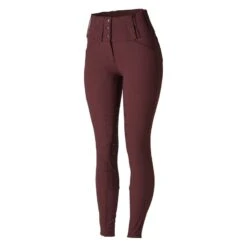 Horze Women's Desiree High Waist Full Seat Breeches - Sassafras Wine Red 7 Horze Women's Desiree High Waist Full Seat Breeches - Sassafras Wine Red -Best Equestrian Supplies 349788 800 800