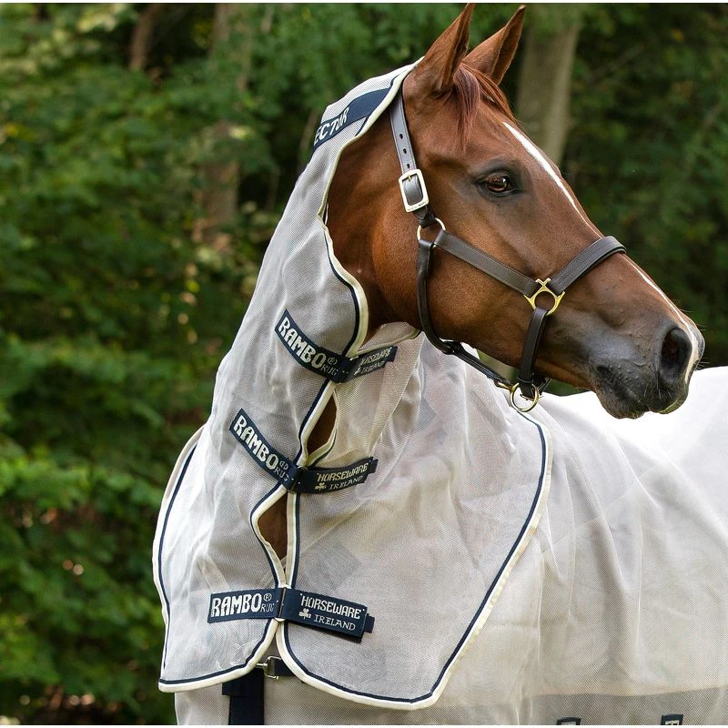 Rambo Protector Neck Cover - Oatmeal/Navy/White/Beige 3 Rambo Protector Neck Cover - Oatmeal/Navy/White/Beige