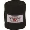 Western Rawhide Anti-Pilling Polo Wraps - Black -Best Equestrian Supplies 360341 800 800