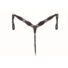 Western Rawhide Country Legend Floral & Basket Breastcollar - Dark Brown -Best Equestrian Supplies 360342 800 800