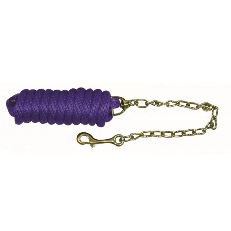Western Rawhide Signature Classic Lead Rope W/Chain - Purple 3 Western Rawhide Signature Classic Lead Rope W/Chain - Purple