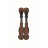 Western Rawhide Jim Taylor Performance Floral Tear Drop Spur Straps - Two Tone Brown 1 Western Rawhide Jim Taylor Performance Floral Tear Drop Spur Straps - Two Tone Brown -Best Equestrian Supplies 360704 800 800