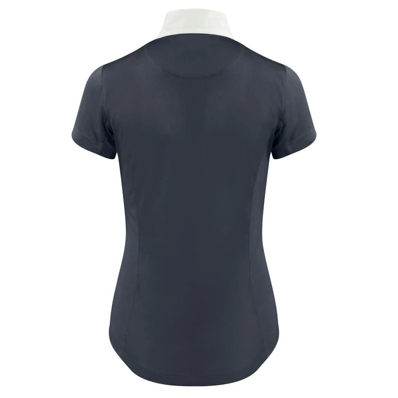 Horze Women's Blaire Short Sleeved Sun Show Shirt - Dark Navy 5 Horze Women's Blaire Short Sleeved Sun Show Shirt - Dark Navy - Image 3