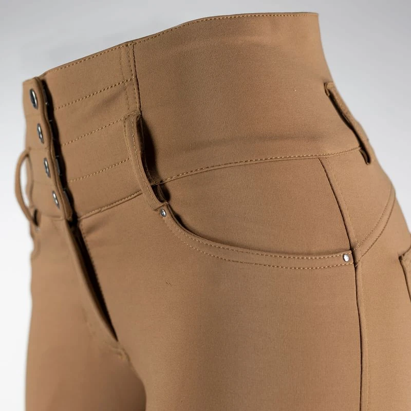 Horze Women's Tara Full Seat Breeches - Tobacco Brown 4 Horze Women's Tara Full Seat Breeches - Tobacco Brown - Image 2