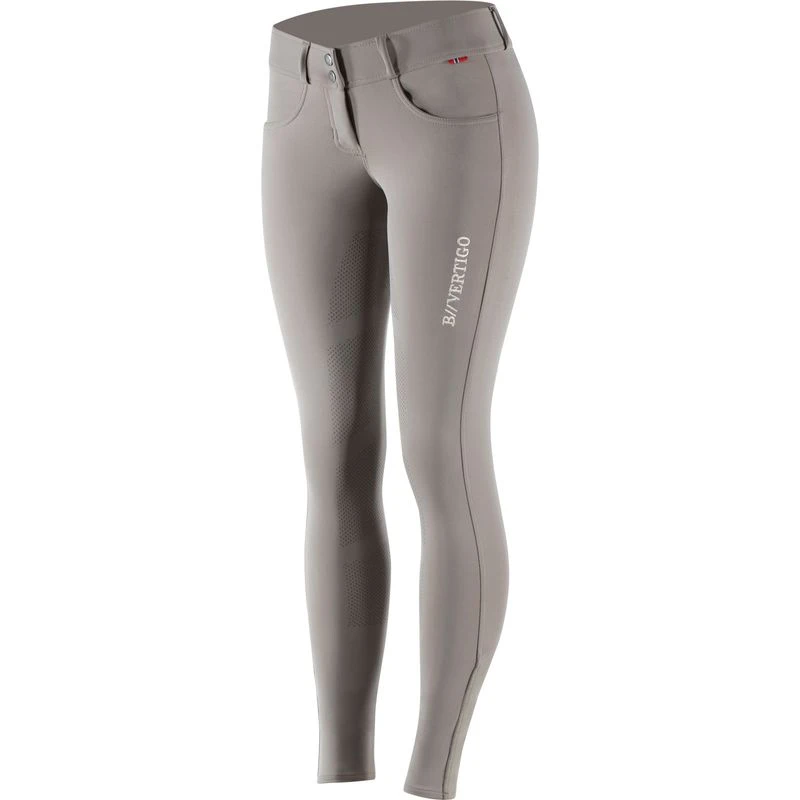 B Vertigo Women's Meghan Silicone Full Seat Breeches - Taupe Grey 4 B Vertigo Women's Meghan Silicone Full Seat Breeches - Taupe Grey - Image 2
