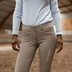 B Vertigo Women's Meghan Silicone Full Seat Breeches - Taupe Grey 9 B Vertigo Women's Meghan Silicone Full Seat Breeches - Taupe Grey -Best Equestrian Supplies 379299 800 800