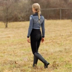 Horze Women's Mia Thermo Silicone Full Seat Breeches - Black 10 Horze Women's Mia Thermo Silicone Full Seat Breeches - Black -Best Equestrian Supplies 380157 800 800