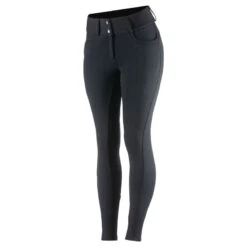 Horze Women's Mia Thermo Silicone Full Seat Breeches - Black 13 Horze Women's Mia Thermo Silicone Full Seat Breeches - Black -Best Equestrian Supplies 380160 800 800