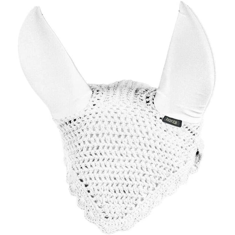 Horze Supreme Silent Ear Net - White 3 Horze Supreme Silent Ear Net - White