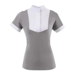 Ovation Women's Elegance Short Sleeve Show Shirt - Grey