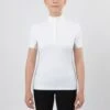 Irideon Women's Ciara Short Sleeve IceFil Show Shirt - White/Dove Grey 1 Irideon Women's Ciara Short Sleeve IceFil Show Shirt - White/Dove Grey -Best Equestrian Supplies 398540 800 800