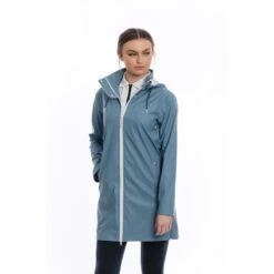 Horseware Women's Linny Long Rain Jacket - Blue Heaven -Best Equestrian Supplies 402132 800 800