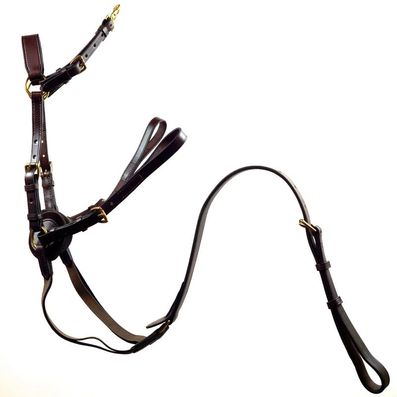 Nunn Finer 5-Way Hunting Breastplate With Elastic - Havana/Brass 4 Nunn Finer 5-Way Hunting Breastplate With Elastic - Havana/Brass - Image 2