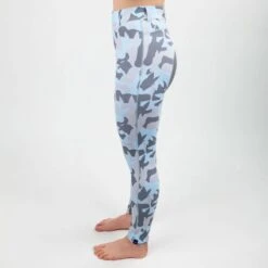 Irideon Kids' Horsehead Camo Tights - Energy Blue -Best Equestrian Supplies 407976 800 800