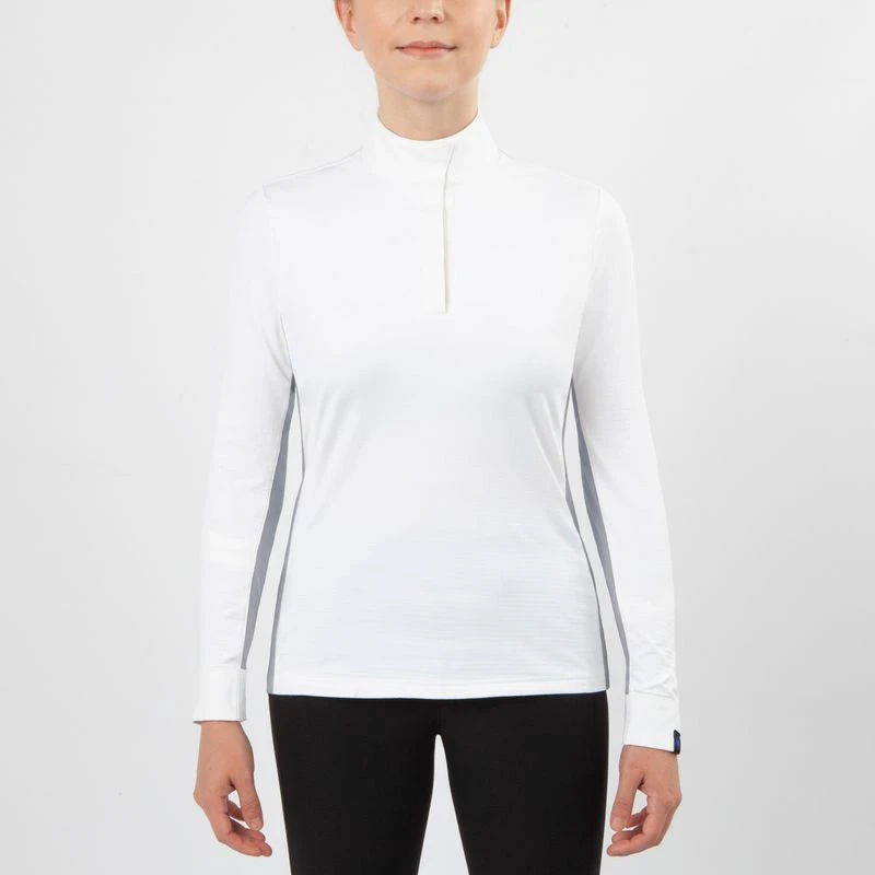 Irideon Women's Ciara IceFil Show Shirt - White/Dove Grey 3 Irideon Women's Ciara IceFil Show Shirt - White/Dove Grey