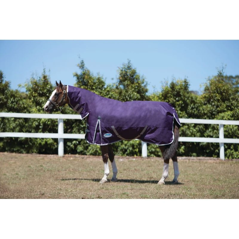 Weatherbeeta Comfitec Essential Combo Neck Medium Turnout - Navy/Silver/Red 4 Weatherbeeta Comfitec Essential Combo Neck Medium Turnout - Navy/Silver/Red - Image 2