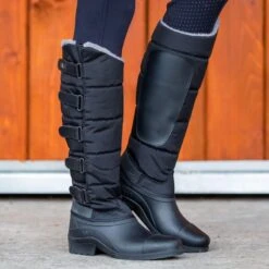 Horze Utah Thermo Boots - Black 8 Horze Utah Thermo Boots - Black -Best Equestrian Supplies 415825 800 800