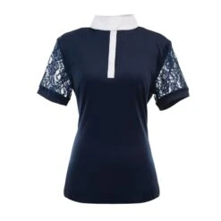 Ovation Women's Elegance Lace Show Shirt - Navy -Best Equestrian Supplies 421278 800 800