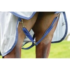 Weatherbeeta Comfitec Airflow II Detach A Neck Fly Sheet - Grey/Blue/Grey -Best Equestrian Supplies 430352 800 800