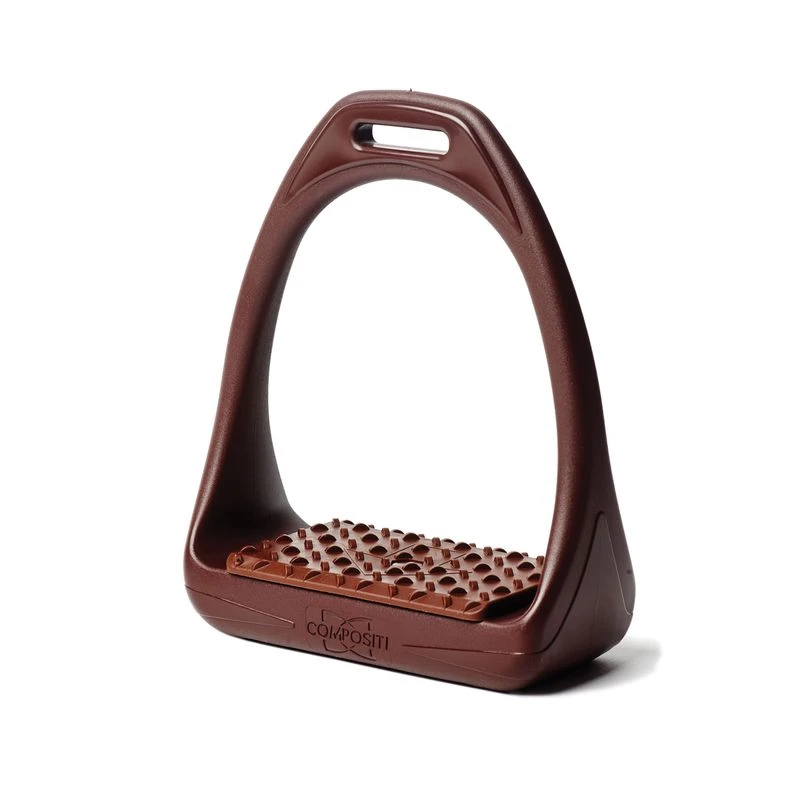 Compositi Reflex 3D Wide Track Stirrups - Brown Stirrup/Brown Pad 3 Compositi Reflex 3D Wide Track Stirrups - Brown Stirrup/Brown Pad