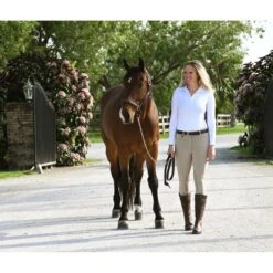 Ovation Women's SoftFlex GripTec Knee Patch - Neutral Beige