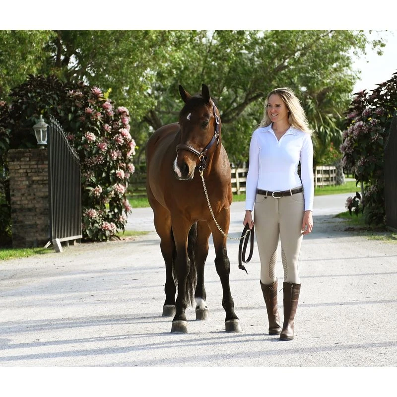 Ovation Women's SoftFlex GripTec Knee Patch - Neutral Beige 3 Ovation Women's SoftFlex GripTec Knee Patch - Neutral Beige