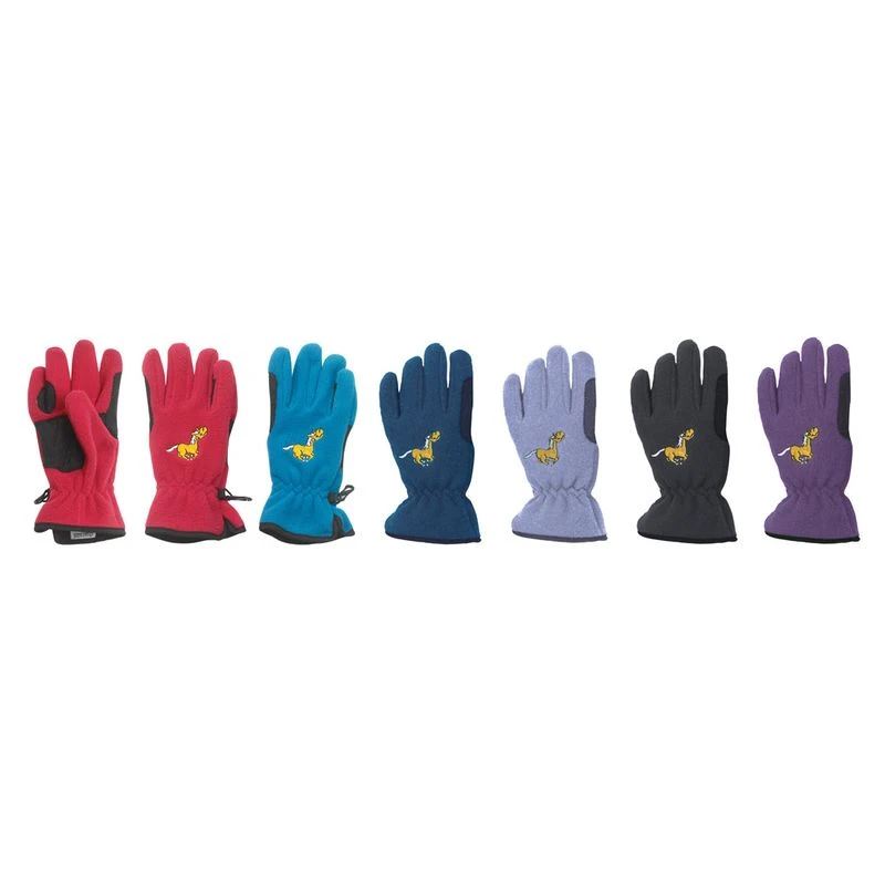Equistar Kids' EquiStar Pony Fleece Glove - Raspberry Red 3 Equistar Kids' EquiStar Pony Fleece Glove - Raspberry Red