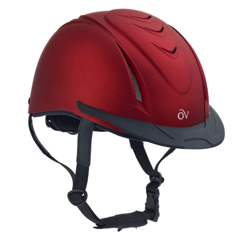Ovation Metallic Schooler Helmet - Red 3 Ovation Metallic Schooler Helmet - Red