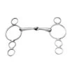 Korsteel Stainless Steel Jointed 3 Ring Dutch Gag Bit -Best Equestrian Supplies 441543 800 800