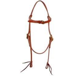 Western Rawhide Signature Browband Headstall W/Tie Bit Ends - Harness
