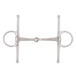 JP Korsteel Stainless Steel Full Cheeck Eggbutt Snaffle Bit