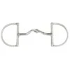 JP Korsteel Stainless Steel Jointed Port Hunter Dee Ring Snaffle Bit -Best Equestrian Supplies 451905 800 800
