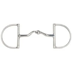 JP Korsteel Stainless Steel Jointed Port Hunter Dee Ring Snaffle Bit