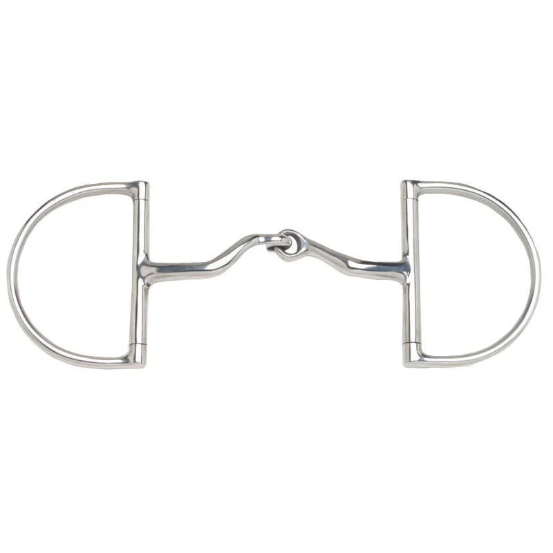 JP Korsteel Stainless Steel Jointed Port Hunter Dee Ring Snaffle Bit 3 JP Korsteel Stainless Steel Jointed Port Hunter Dee Ring Snaffle Bit