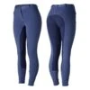 Horze Women's Active Full Seat Breeches - Coastal Fjord Blue/Patriot Blue -Best Equestrian Supplies 453289 800 800