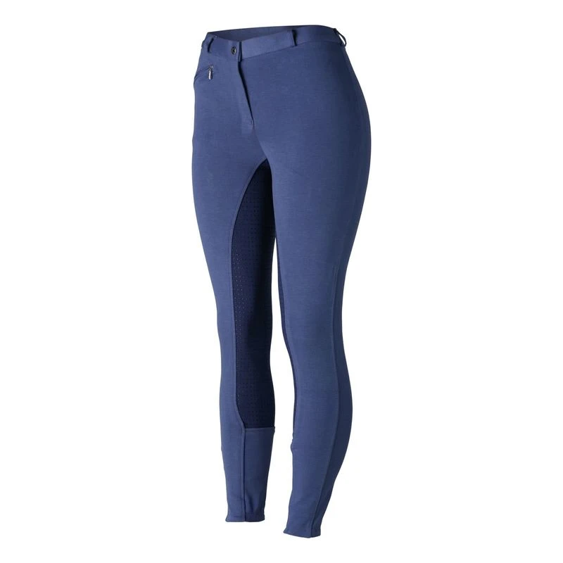 Horze Women's Active Full Seat Breeches - Coastal Fjord Blue/Patriot Blue 8 Horze Women's Active Full Seat Breeches - Coastal Fjord Blue/Patriot Blue - Image 6