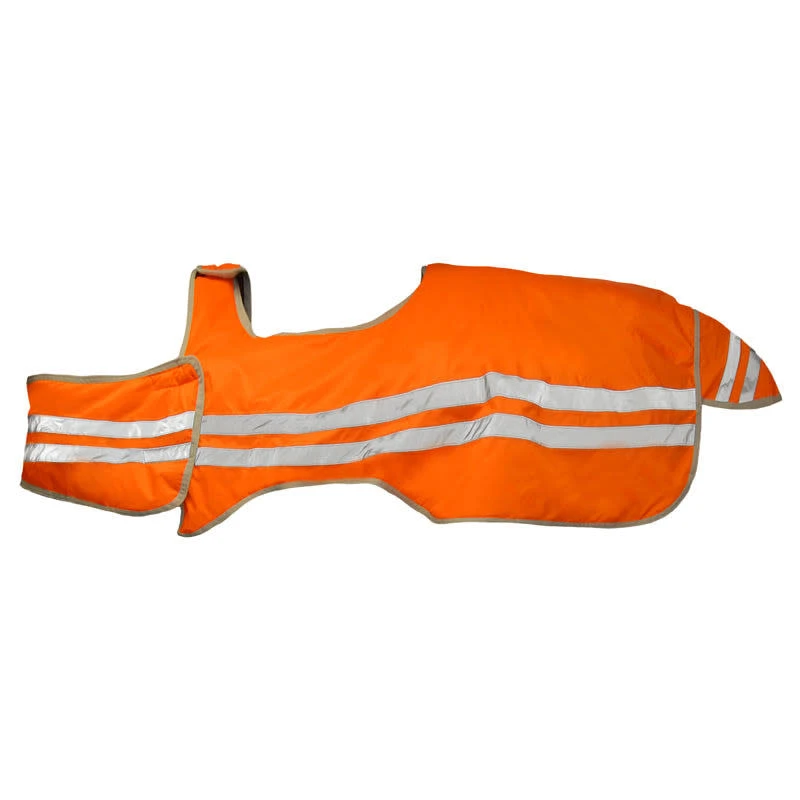 Horze Reflective Wrap Riding Sheet - Orange 3 Horze Reflective Wrap Riding Sheet - Orange