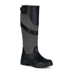 Horze Waterford Country Boots - Black/Grey 9 Horze Waterford Country Boots - Black/Grey -Best Equestrian Supplies 454088 800 800